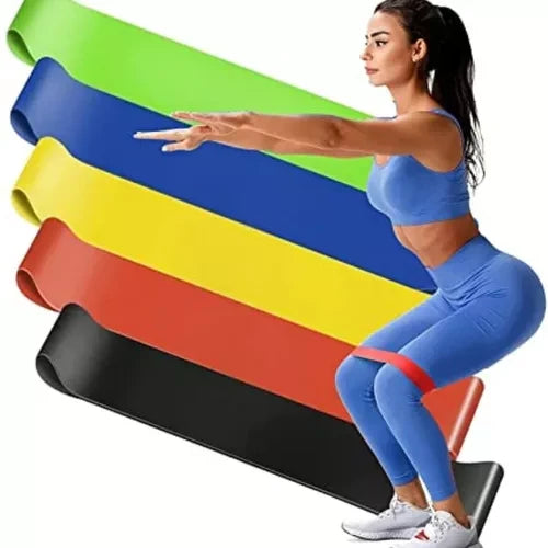 Kit de bandas elásticas X5 para tonificar el cuerpo