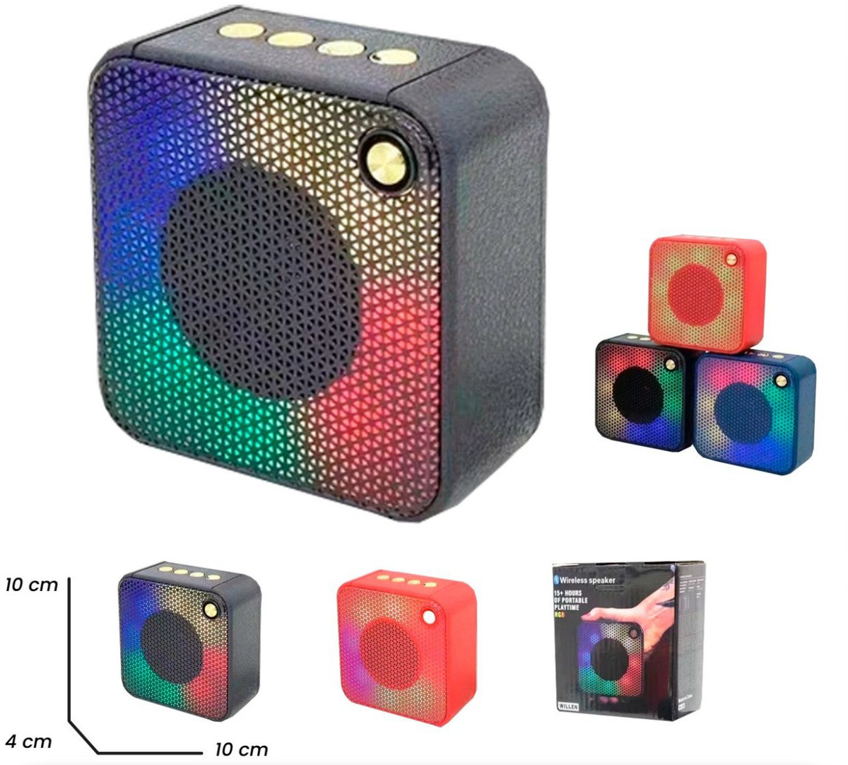 Parlante LED Party con luces multicolor