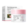 Crema hidratante rosa con ácido hialurónico