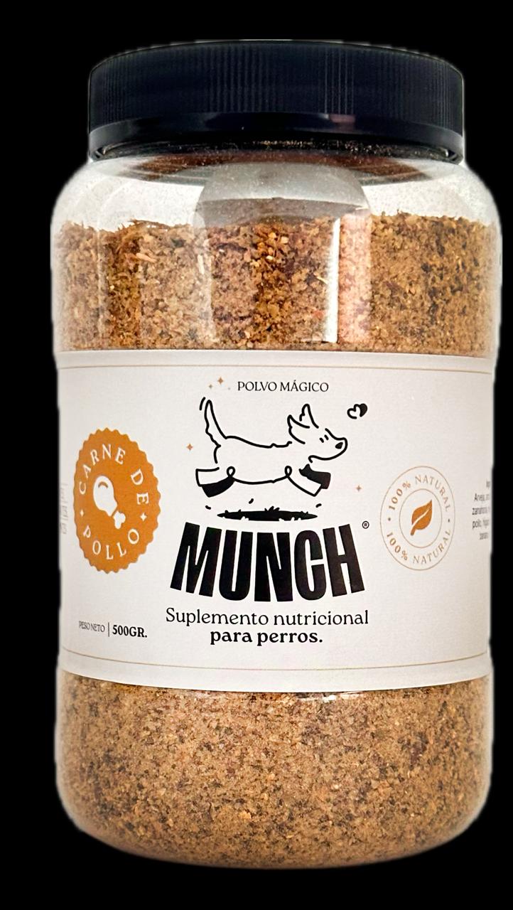Munch pollo liofilizado, snack natural para mascotas