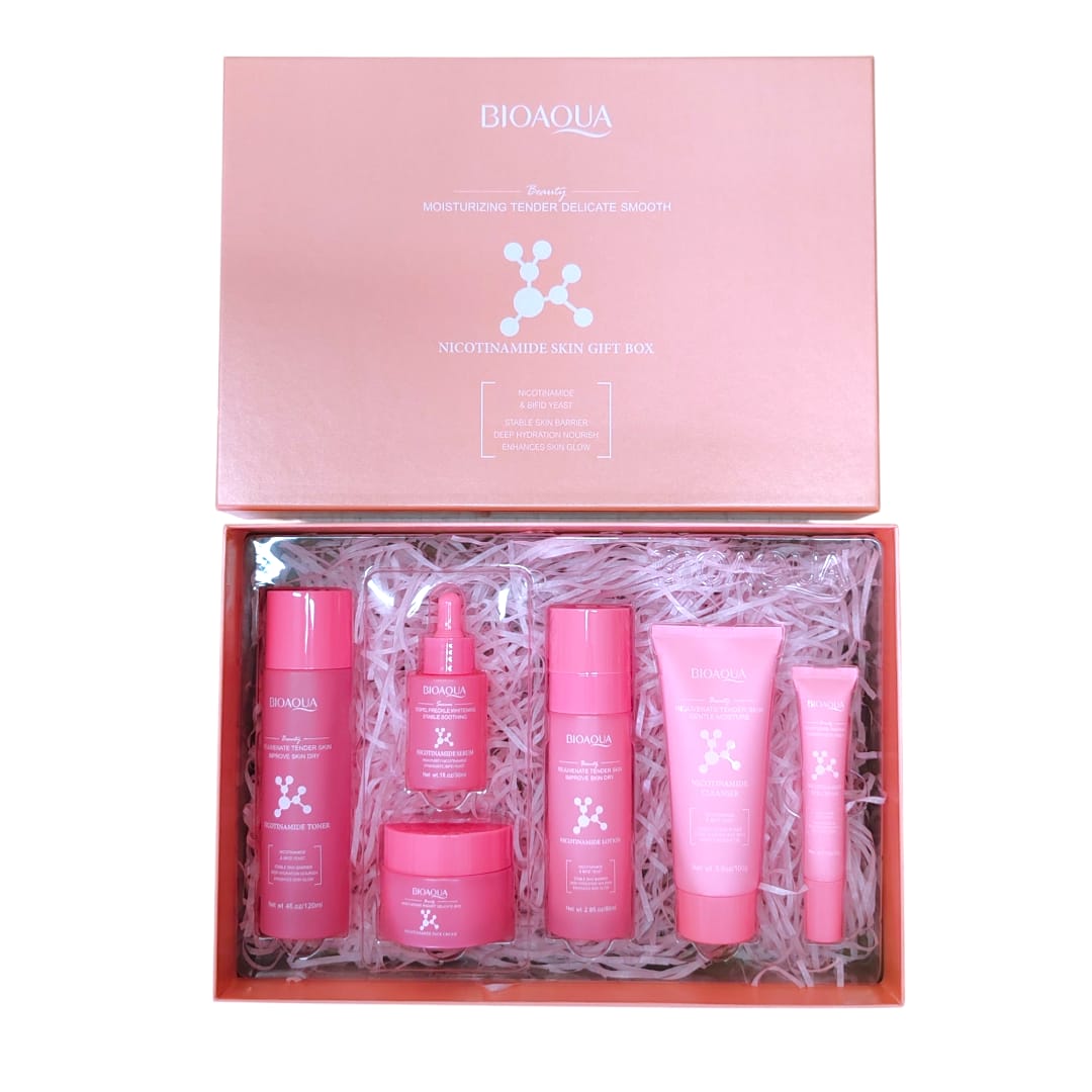 Kit facial niacinamida, piel renovada en 1 solo ritual