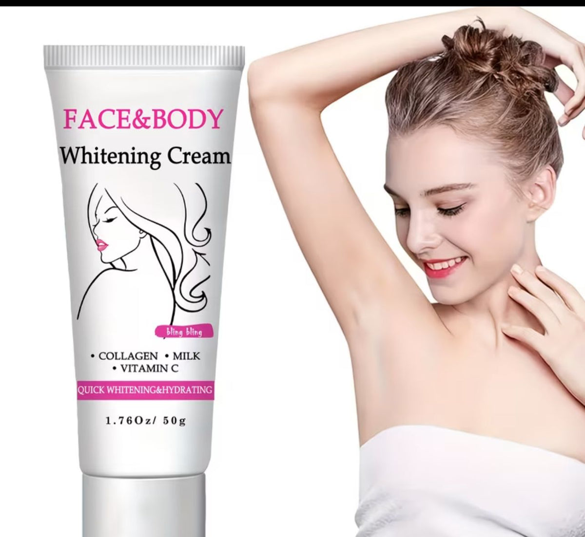 Crema facial y corporal aclarante uniforme