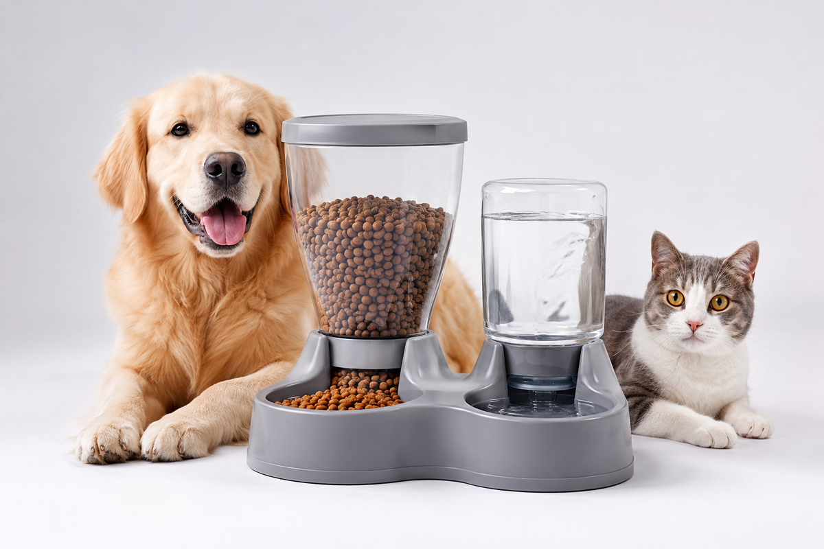 DISPENSADOR DE COMIDA PARA MASCOTA