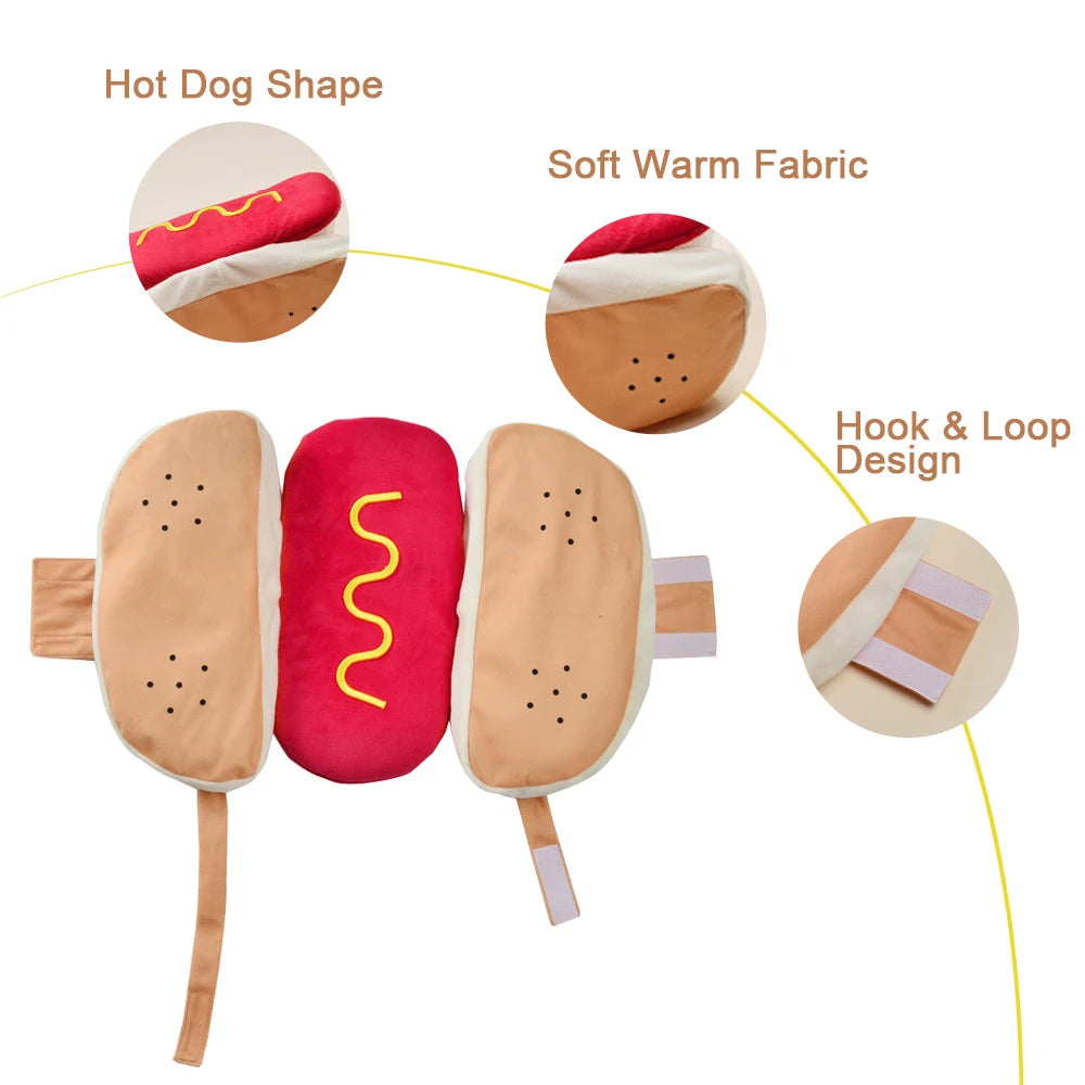 Disfraz de Perrito Caliente para Mascota – Halloween