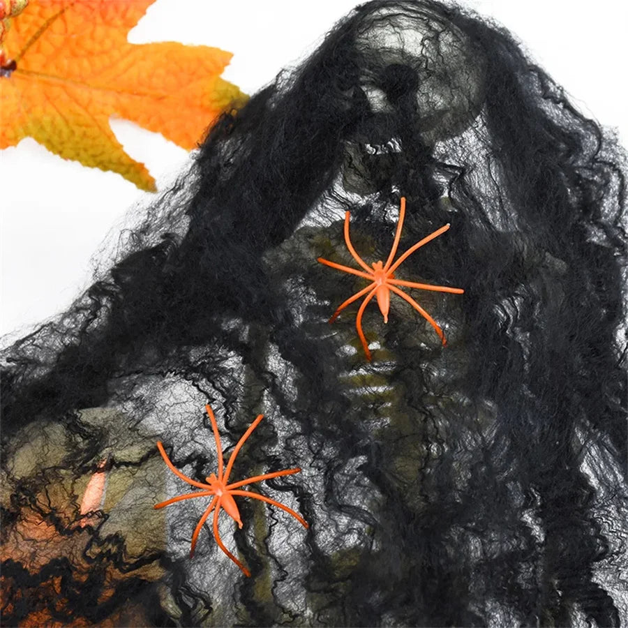 Telaraña Blanca Decorativa Halloween