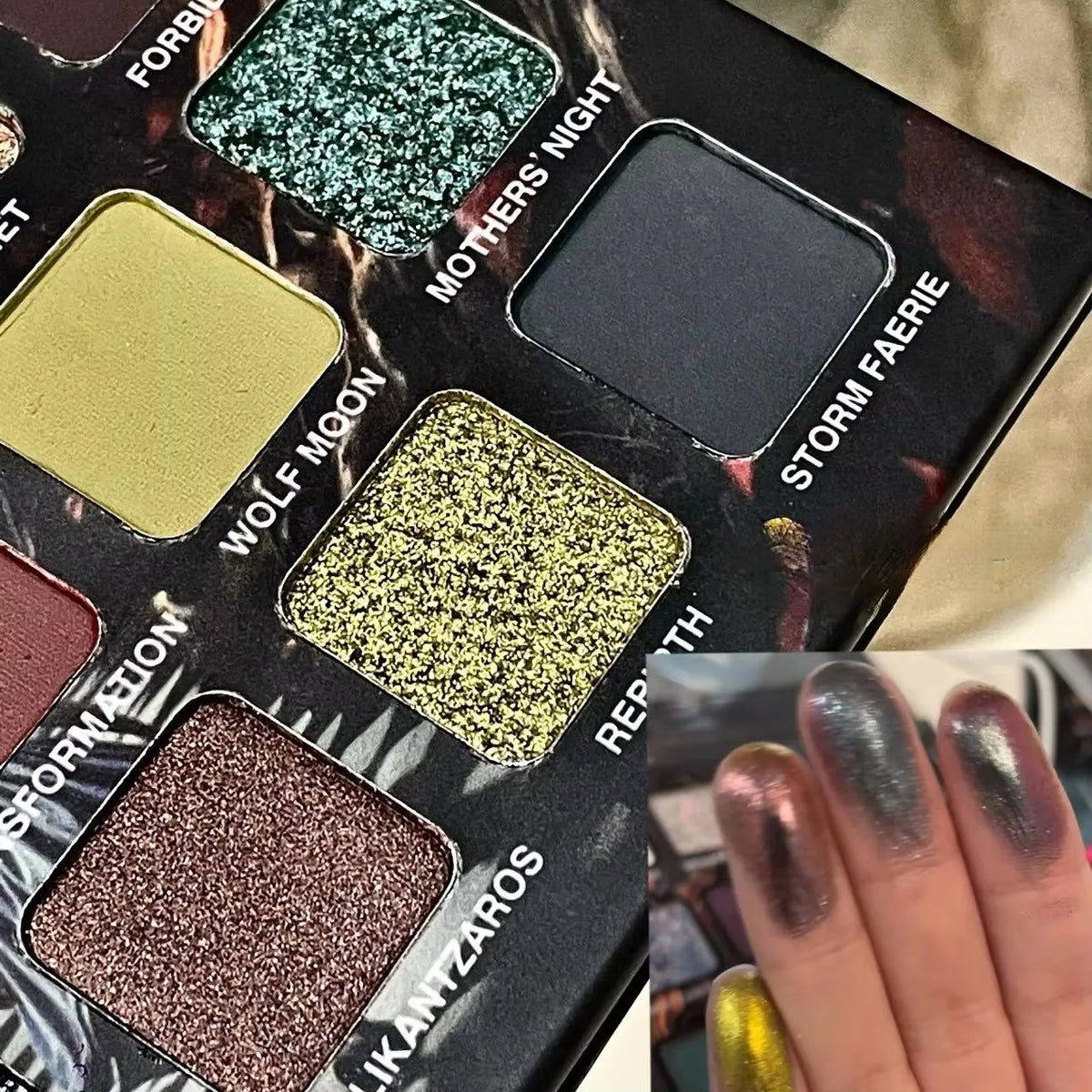 Paleta de Sombras Gótica 15 Colores Halloween