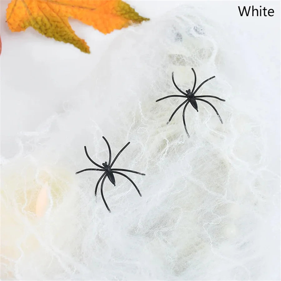 Telaraña Blanca Decorativa Halloween