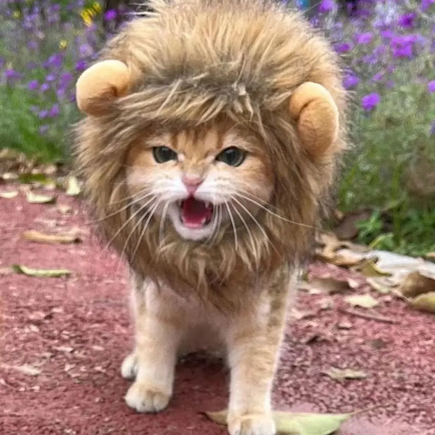 Peluca Melena de León para Mascota – Disfraz Halloween