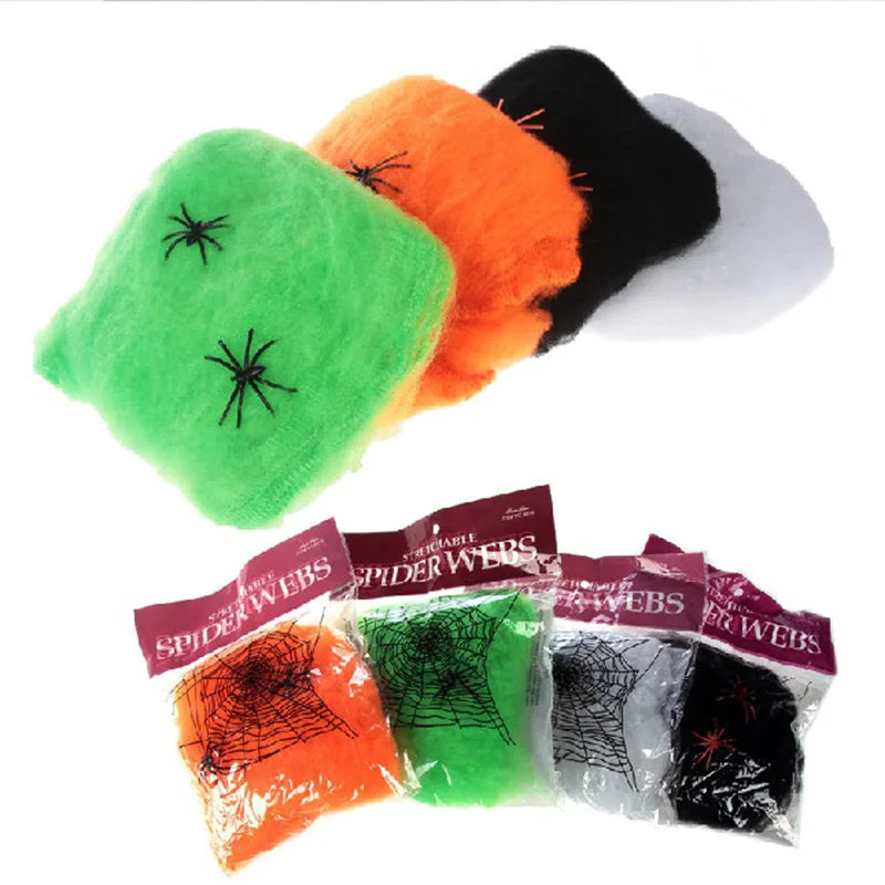 Telaraña Decorativa Halloween – Elástica Multicolor