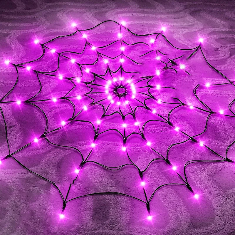 Luces LED Telaraña Halloween – Ambiente Embrujado