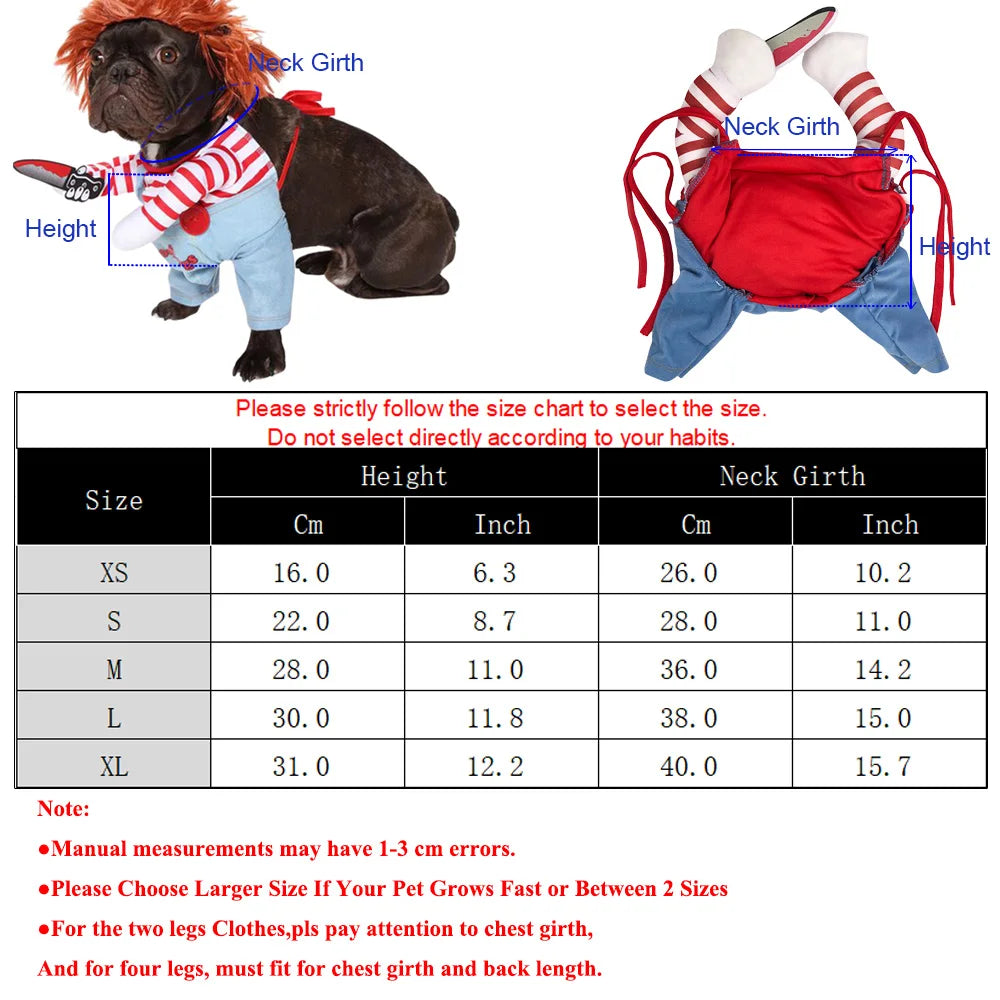 Mono Disfraz Halloween para Gatos y Perros Pequeños
