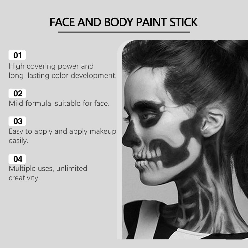 Kit de Maquillaje Halloween Blanco y Negro