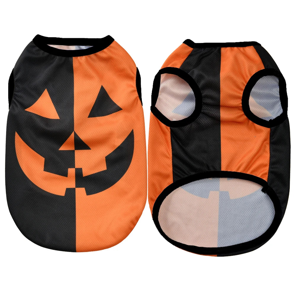 Chaleco Halloween para Mascota – Estampado Calabaza