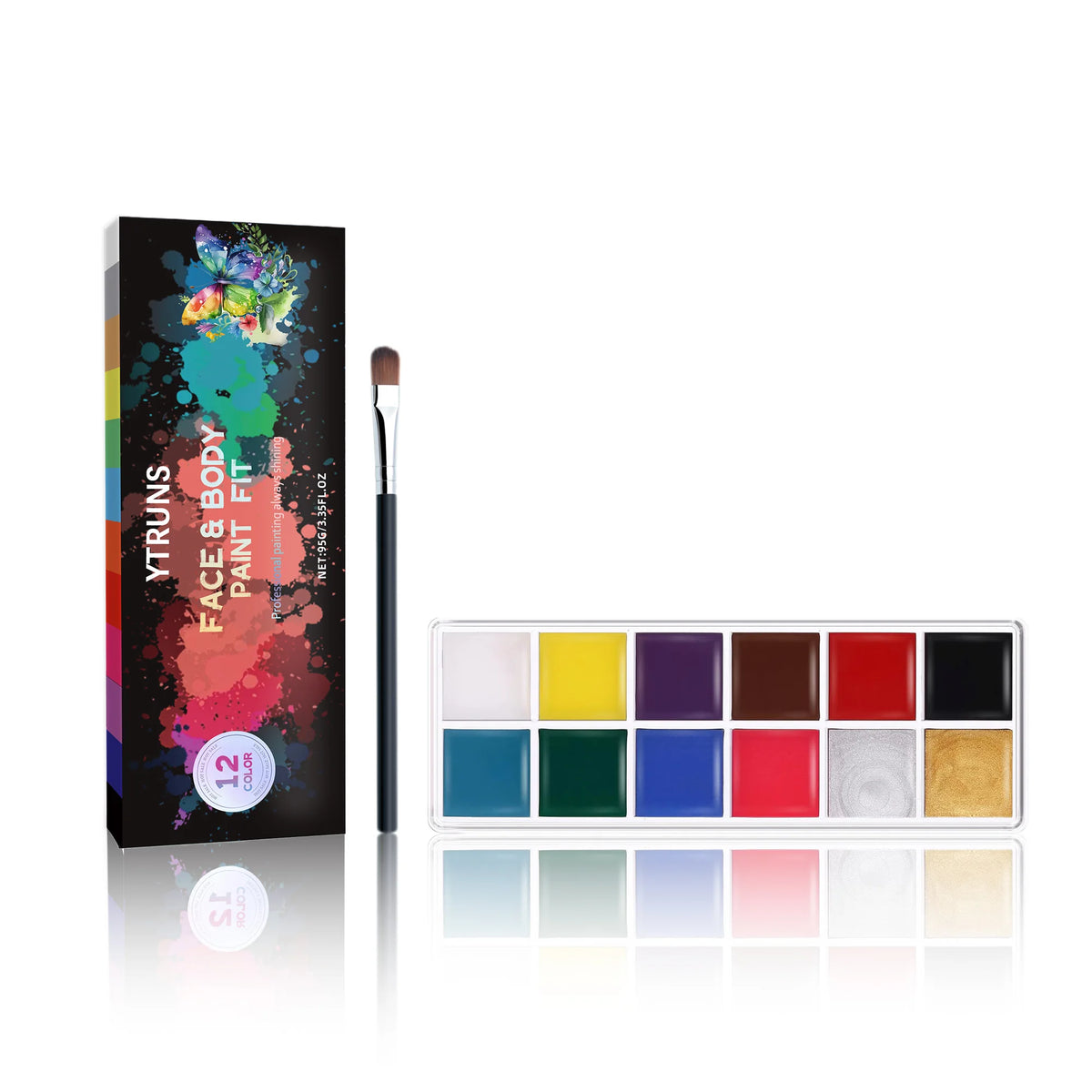 Paleta de Pintura Facial y Corporal 12 Colores