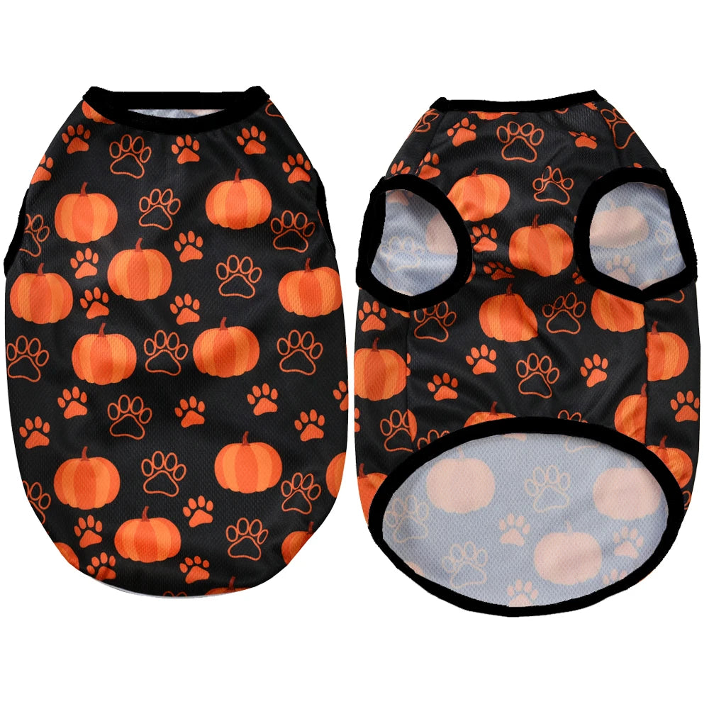 Chaleco Halloween para Mascota – Estampado Calabaza