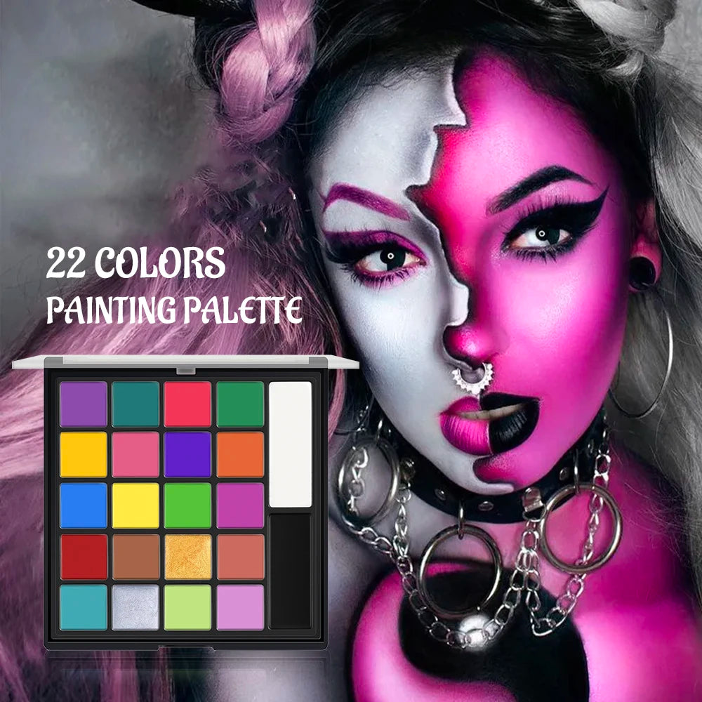 Paleta de Maquillaje Facial 22 Colores Halloween