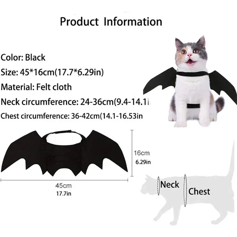 Alitas de Murciélago para Mascota – Accesorio Halloween