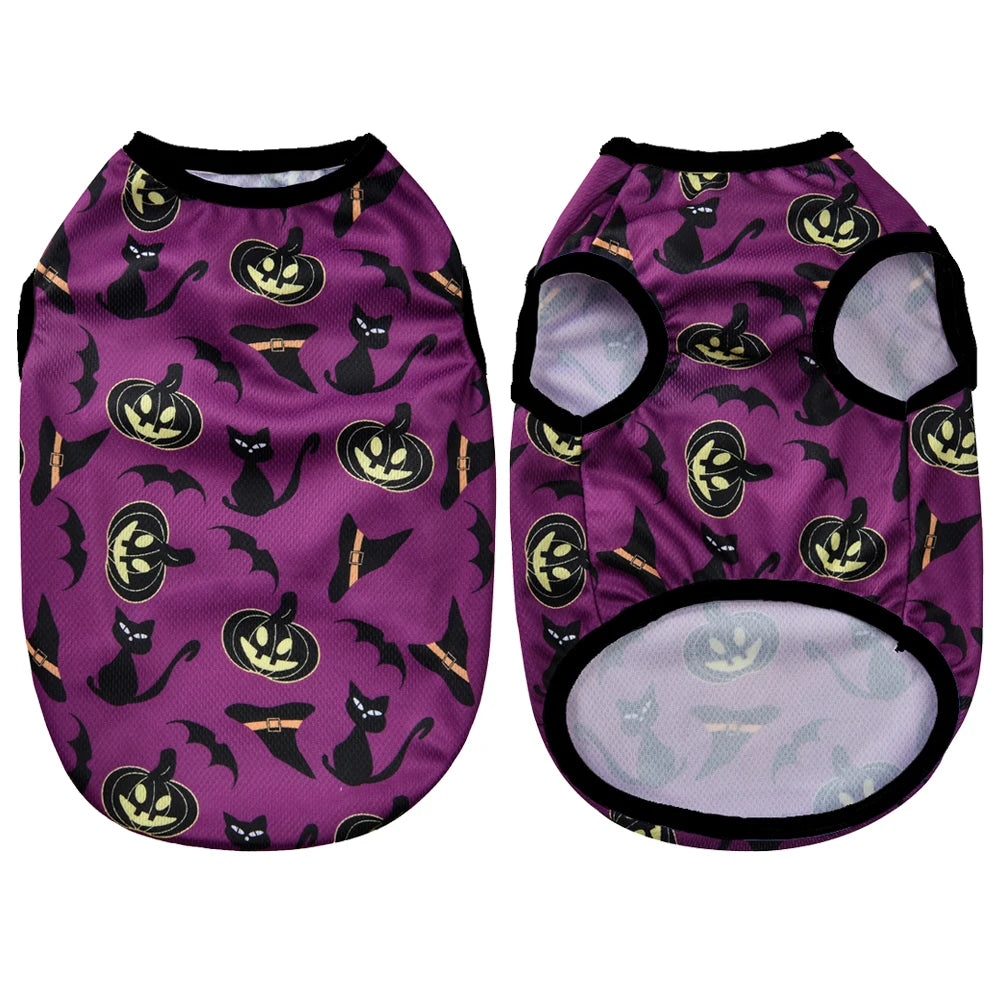 Chaleco Halloween para Mascota – Estampado Calabaza