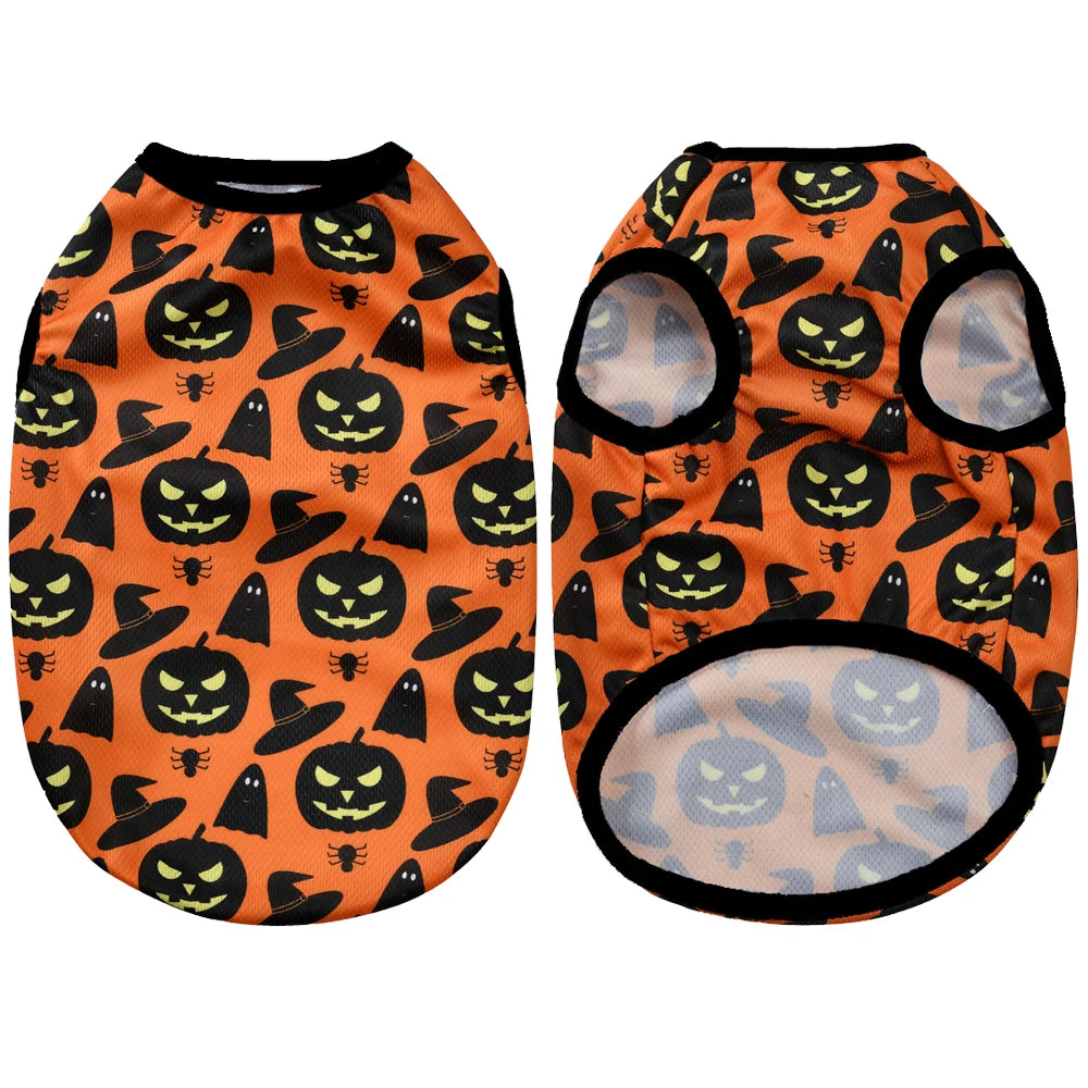Chaleco Halloween para Mascota – Estampado Calabaza