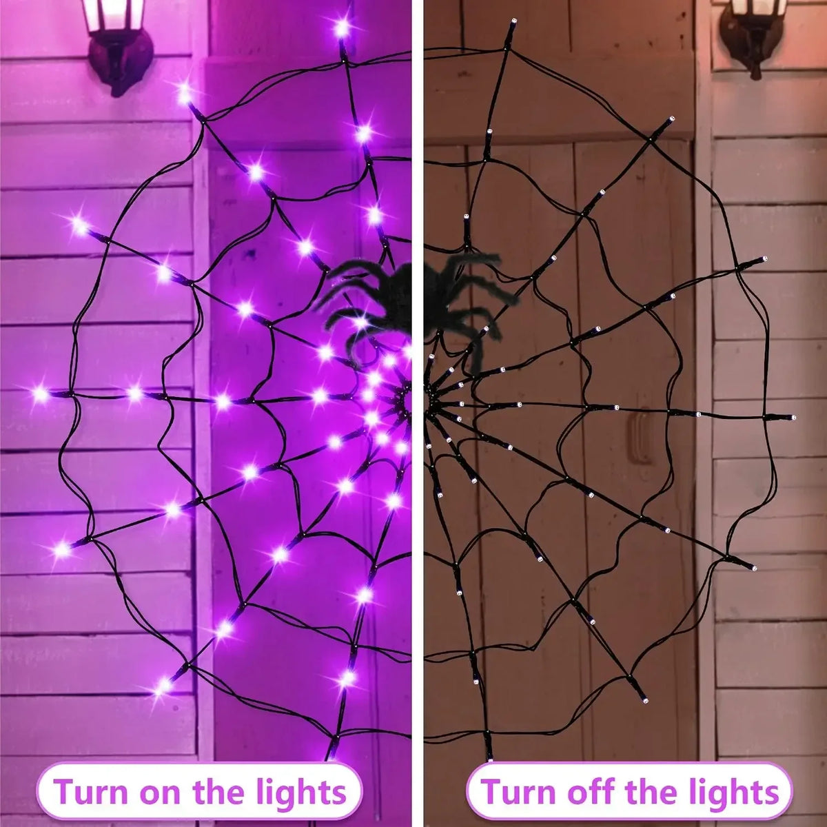 Luces LED Telaraña Halloween – Ambiente Embrujado