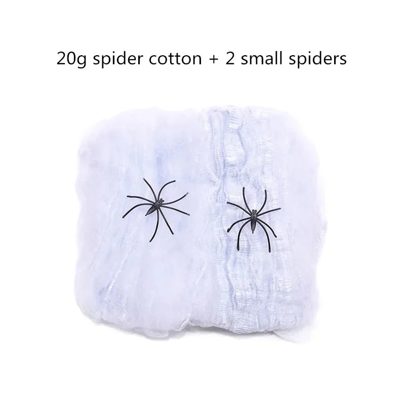 Telaraña Blanca Decorativa Halloween