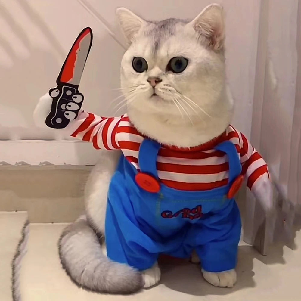 Mono Disfraz Halloween para Gatos y Perros Pequeños