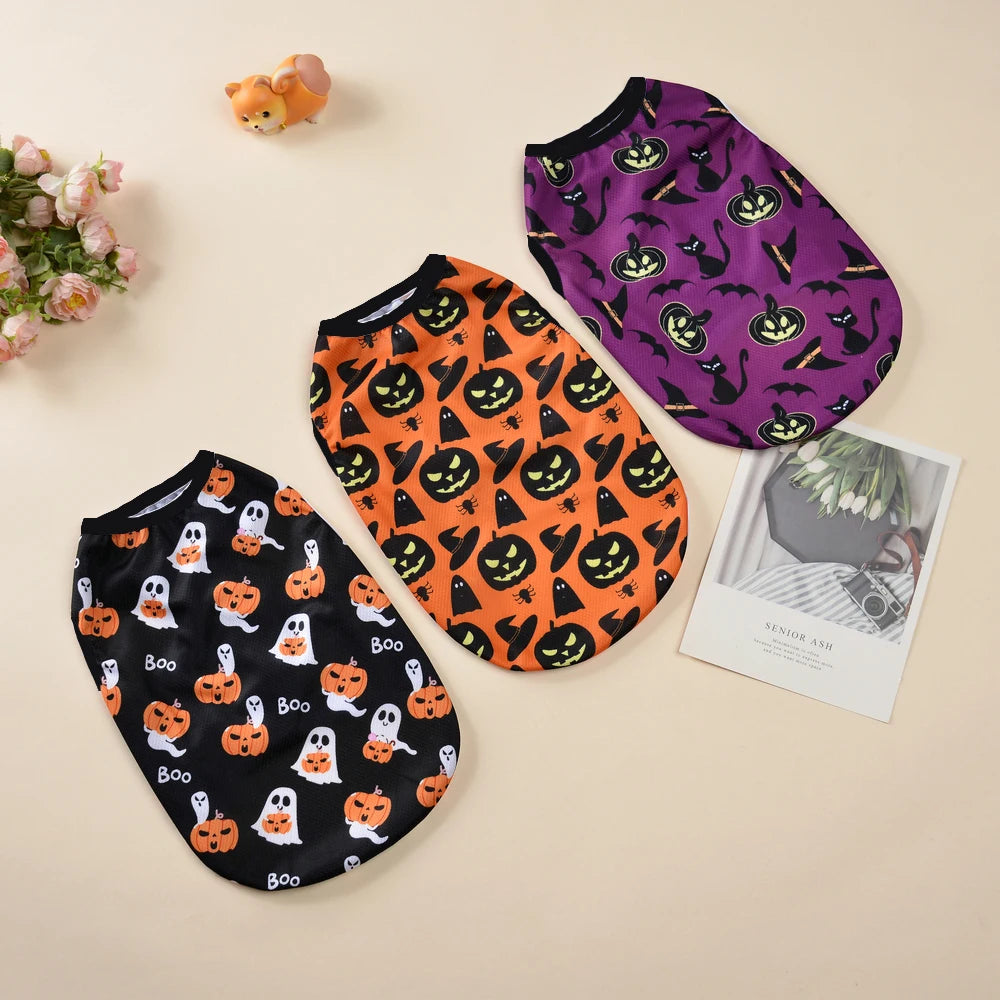 Chaleco Halloween para Mascota – Estampado Calabaza