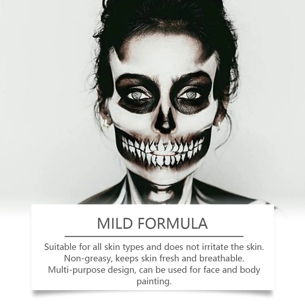 Kit de Maquillaje Halloween Blanco y Negro