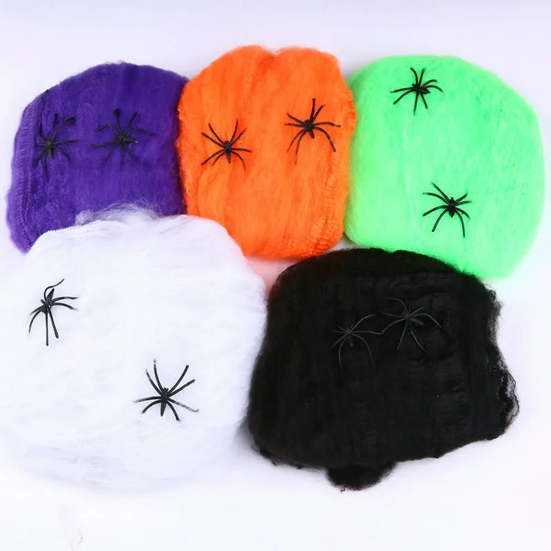 Telaraña Decorativa Halloween – Elástica Multicolor